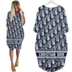 Christian dior batwing pocket dress luxury brand clothing clothes outfit for women hot-UPT-ZO-PM00079