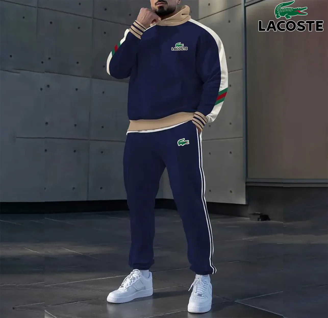 LACOSTE Premium Hoodie & Pants Set 2025 LUX-AF+CK-GCTS8190