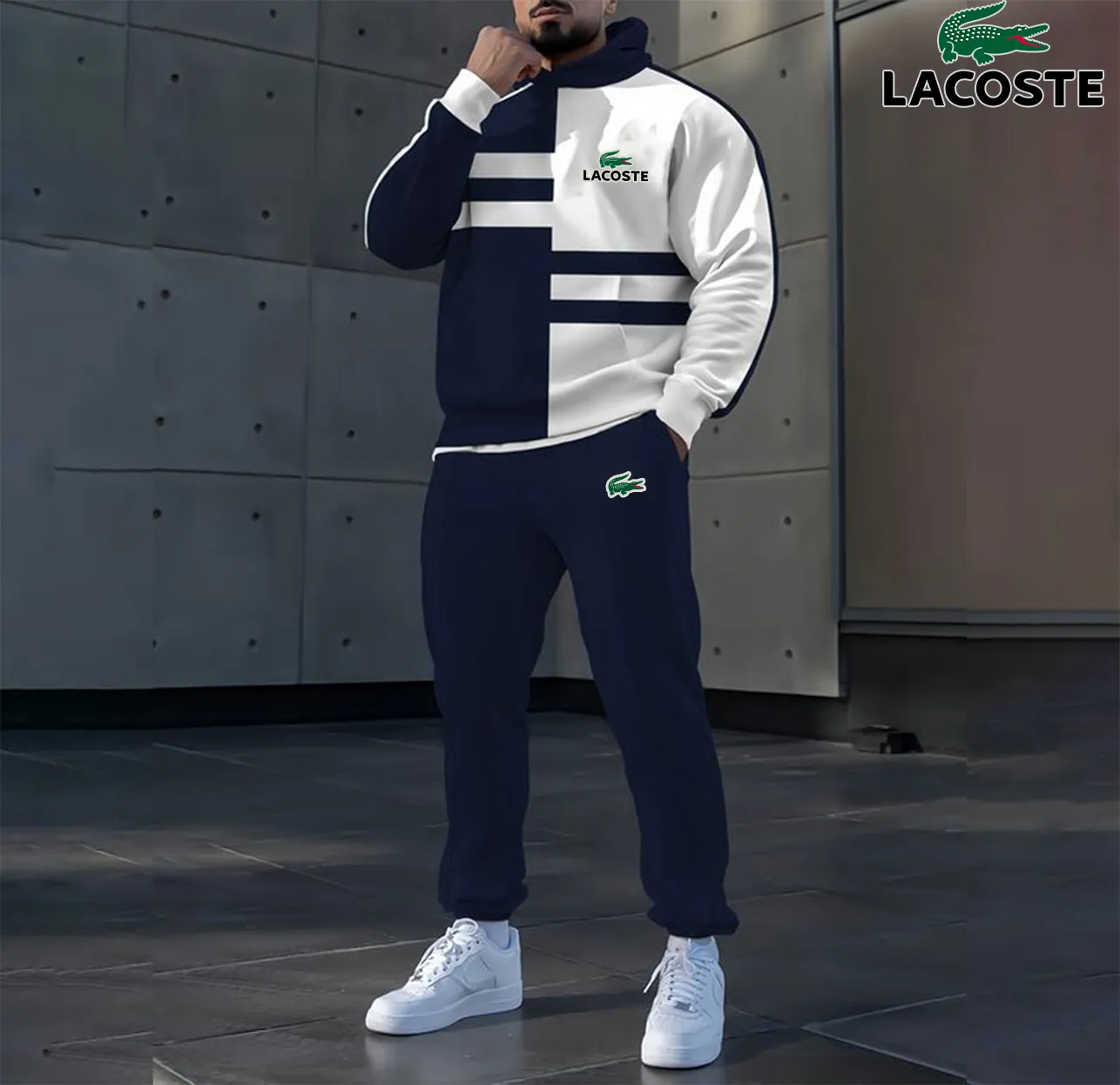 LACOSTE Premium Hoodie & Pants Set 2025 LUX-AF+CK-MKOZP7CL