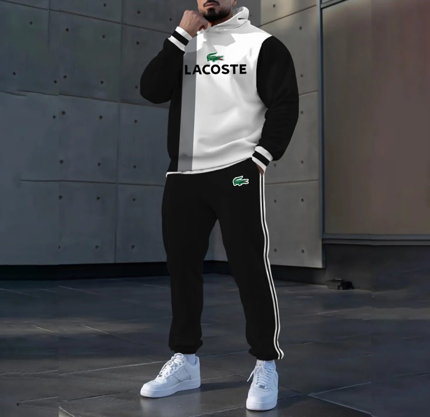 LACOSTE Premium Hoodie & Pants Set 2025 LUX-AF+CK-STWZGAR2