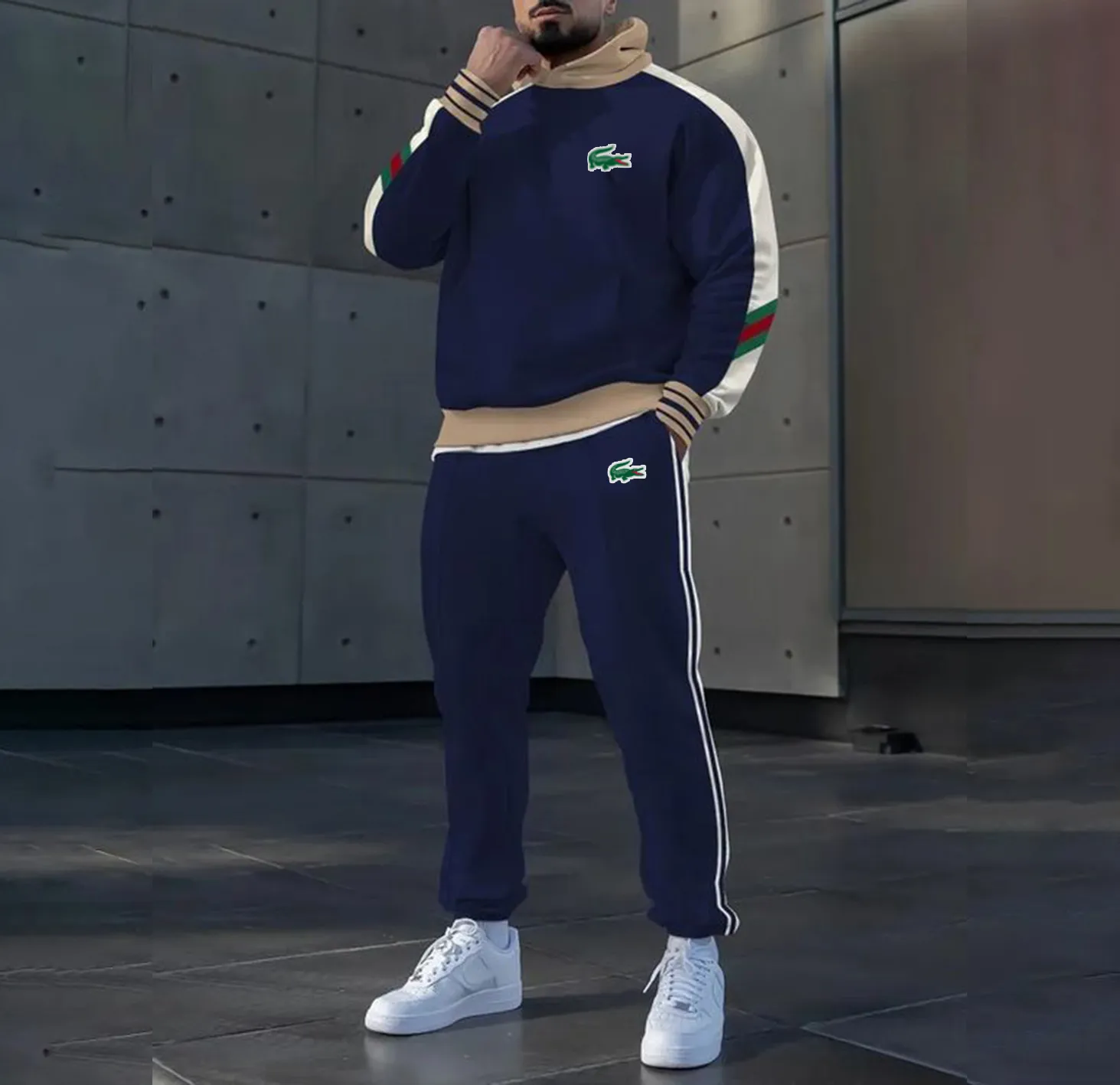 LACOSTE Premium Hoodie & Pants Set 2025 LUX-AF+CK-WTYROHSQ