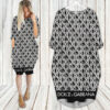 Dolce & gabbana batwing pocket dress d&g luxury brand clothing clothes outfit for women hot 2024-UPT-ZO-PM00084