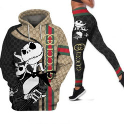 Gucci Jack Skellington Hoodie Leggings Luxury Brand Clothing Clothes Outfit For Women Disney Gifts - AF+DDK-00270465
