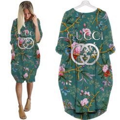 Gucci flower batwing pocket dress luxury brand clothing clothes hot 2024-UPT-ZO-PM00054