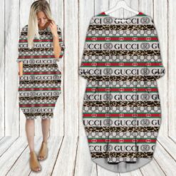 Gucci leopard batwing pocket dress luxury brand clothing clothes outfit 2024-UPT-ZO-PM00052