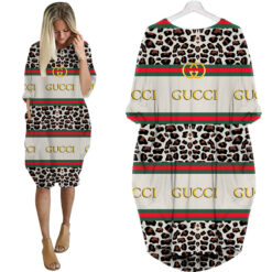 Gucci leopard batwing pocket dress luxury brand clothing clothes outfit-UPT-ZO-PM00053