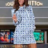 LOUIS VUITTON Premium Hoodie Dress 💖 Hot Trend 2025 LUX-DRESS-000KN5E8ZPP