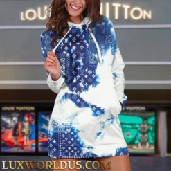 LOUIS VUITTON Premium Hoodie Dress 💖 Hot Trend 2025 LUX-DRESS-000N9CPBRHB