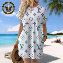 LOUIS VUITTON Premium Short Sleeve Pocket Dress 💖 Summer 2024 LUX-CJX1-00002MMRFBJK