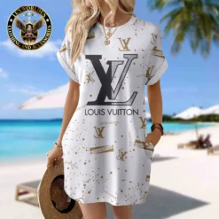 LOUIS VUITTON Premium Short Sleeve Pocket Dress 💖 Summer 2024 LUX-CJX1-0000FWZUU9JC
