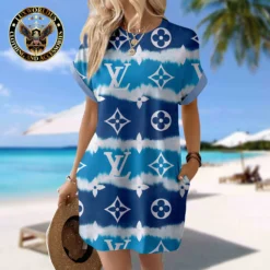 LOUIS VUITTON Premium Short Sleeve Pocket Dress 💖 Summer 2024 LUX-CJX1-00009ZZJR5ZL
