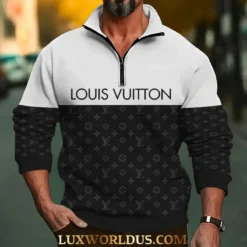LOUIS VUITTON Premium Long Sleeve ZIP Polo Shirt LUX-HGWY-OTSZ0LSO