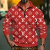 LOUIS VUITTON Premium Long Sleeve ZIP Polo Shirt LUX-HGWY-HPJMEEZN