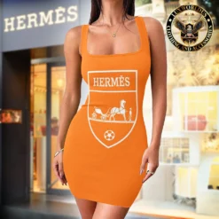 Premium HERMÈS Tanktop Dress 💖 WOMEN 2024 LUX-DB-0004A4UE3U2