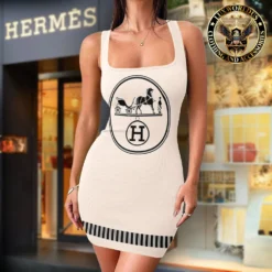 Premium HERMÈS Tanktop Dress 💖 WOMEN 2024 LUX-DB-0001YE3J5LQ