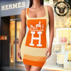 Premium HERMÈS Tanktop Dress 💖 WOMEN 2024 LUX-DB-000Q8OQL3EC