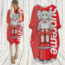 Louis vuitton lv supreme batwing pocket dress luxury clothing clothes outfit for women hot 2024-UPT-ZO-PM00045