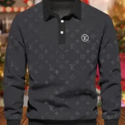 LOUIS VUITTON Premium Long Sleeve Polo Shirt LUX-YVWYB-8GZ5CGCP