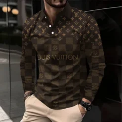 LOUIS VUITTON Premium Long Sleeve Polo Shirt LUX-YVWYB-YK4FS8UE