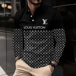 LOUIS VUITTON Premium Long Sleeve Polo Shirt LUX-YVWYB-11ACVDLV