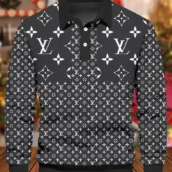 LOUIS VUITTON Premium Long Sleeve Polo Shirt LUX-YVWYB-F3ARXOO9