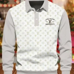 LOUIS VUITTON Premium Long Sleeve Polo Shirt LUX-YVWYB-MXGBQWER