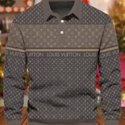 LOUIS VUITTON Premium Long Sleeve Polo Shirt LUX-YVWYB-QYYPGQDM