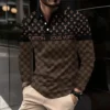 LOUIS VUITTON Premium Long Sleeve Polo Shirt LUX-YVWYB-RLRSOWMB