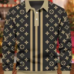 LOUIS VUITTON Premium Long Sleeve Polo Shirt LUX-YVWYB-UAXZU0TJ