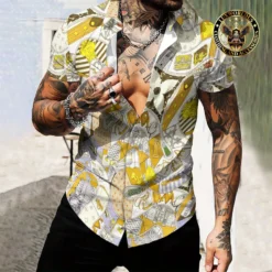 [PREMIUM] Limited LOUIS VUITTON Short Sleeve Button Shirt 2024 LUX-SP-001WHUXABAB