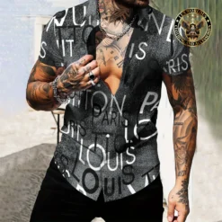 [PREMIUM] Limited LOUIS VUITTON Short Sleeve Button Shirt 2024 LUX-SP-0019JKMV5BK