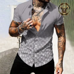 [PREMIUM] Limited LOUIS VUITTON Short Sleeve Button Shirt 2024 LUX-SP-001FDKDGJY3