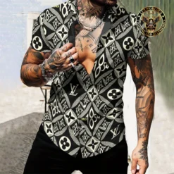 [PREMIUM] Limited LOUIS VUITTON Short Sleeve Button Shirt 2024 LUX-SP-001SUNWCB5F