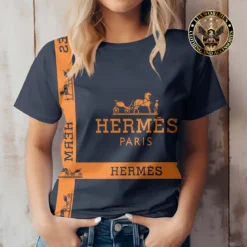 Premium HERMÈS T-Shirt 💖 Women 2024 LUX- TX-0002ADAHVI5N