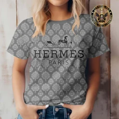 Premium HERMÈS T-Shirt 💖 Women 2024 LUX- TX-0002SQIDNZS6