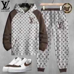LOUIS VUITTON Limited Edition Set Hoodie & Pants Match AF1 Sneaker LUX-AF+CK+F40-000KDR1KSVX