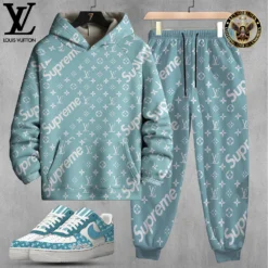 LOUIS VUITTON Limited Edition Set Hoodie & Pants Match AF1 Sneaker LUX-AF+CK+F40-000WHXOAN5J