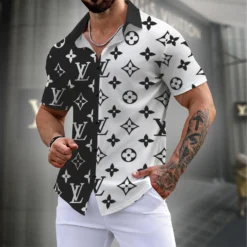LOUIS VUITTON Premium Short Sleeve Shirt LUX-SP-IIM8ISEW