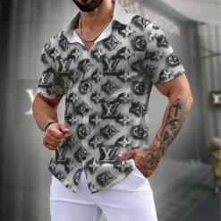 LOUIS VUITTON Premium Short Sleeve Shirt LUX-SP-YZALOB49