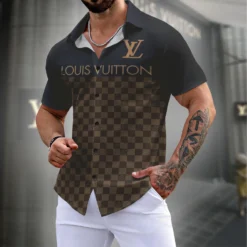 LOUIS VUITTON Premium Short Sleeve Shirt LUX-SP-BTEKTHNE
