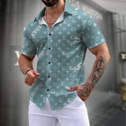 LOUIS VUITTON Premium Short Sleeve Shirt LUX-SP-3TPMPVSE