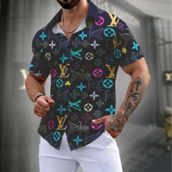 LOUIS VUITTON Premium Short Sleeve Shirt LUX-SP-MNIL0VGG