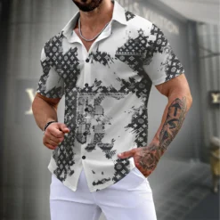 LOUIS VUITTON Premium Short Sleeve Shirt LUX-SP-NBZQU4VO