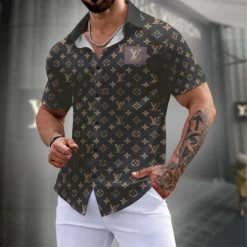 LOUIS VUITTON Premium Short Sleeve Shirt LUX-SP-3VUVRACJ