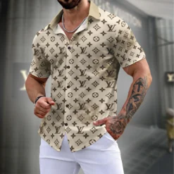 LOUIS VUITTON Premium Short Sleeve Shirt LUX-SP-IRZYXQG3