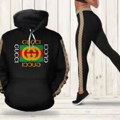 Gucci Black Stripe Hoodie Leggings Luxury Brand Clothing Clothes Outfit For Women Luxury Women Outfit Trending 2025 - AF+DDK-00157178