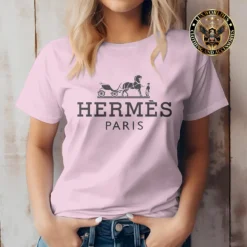 Premium HERMÈS T-Shirt 💖 Women 2024 LUX- TX-0002PIBLN01F