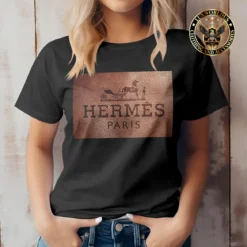 Premium HERMÈS T-Shirt 💖 Women 2024 LUX- TX-00028HKTMJUB