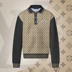 LOUIS VUITTON Premium Long Sleeve Polo Shirt LUX-YVWYB-YIXKBBLR