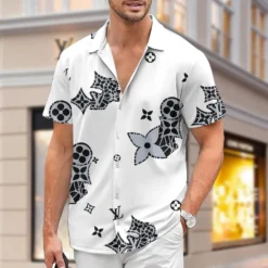 [PREMIUM] Limited LOUIS VUITTON Short Sleeve Button Shirt 2024 LUX-SP-001VT15NMTO